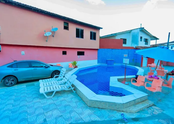 Apto 08 Min A Pe, Praia Taperapuan! Piscina! Estacionamento Gratis!